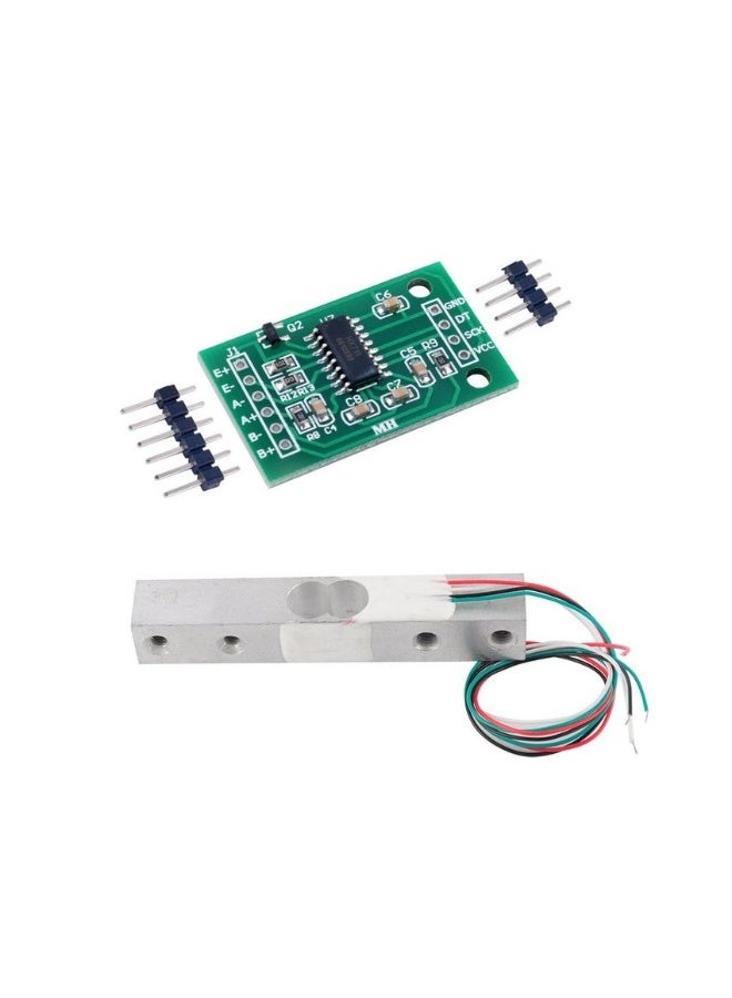 HX711-20KG, Load Cell Amplifier with 20Kg Weighing Sensor, Module Set